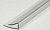 Профиль Кронос торцевой П 16 мм L=2,1 м, прозрачный